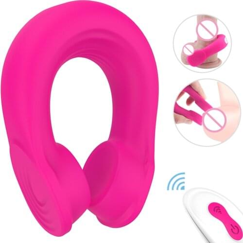 Vibrating Ring Massager Penis Testicle Vibrator Clitoris Stimulator Penis Delay Trainer Lock Ring Cock Ring Sex Toys For Couples