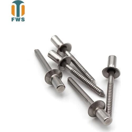 20PCS M4*(6-18) mm stainless steel countersunk head closed type Mandrel Blind Rivet Nail Pop Rivets for Furniture Car Aircraft