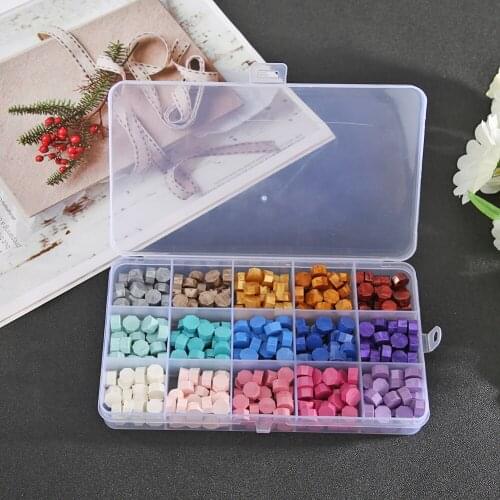 1 Box Sealing Wax Seal beans Stamp Beads for vintage craft Ancient Sealing Envelope Wedding DIY Wax Beads Wax stamp Making Tools