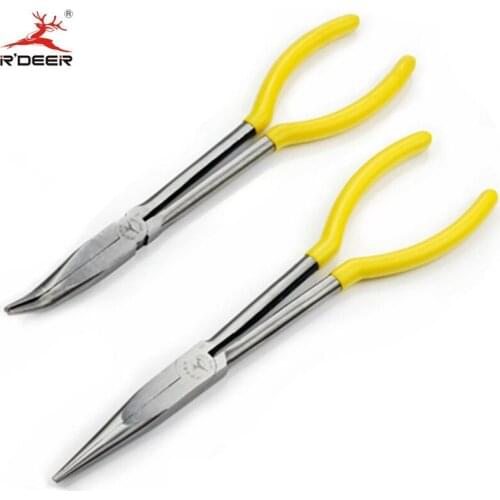 RDEER 11''/275mm Ultra Long Handle Long Nose Pliers Maximum Opening 61mm High Carbon Steel Durable Hand Tools 1PC