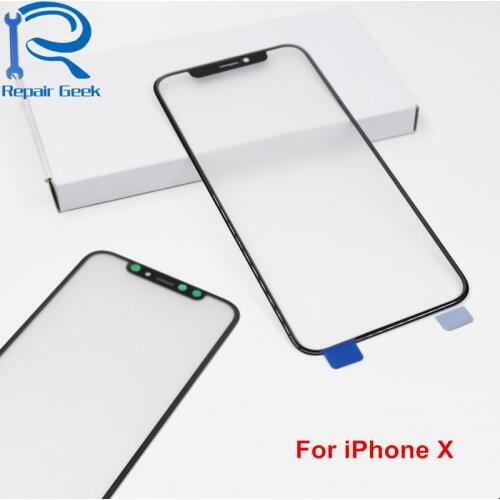 10pcs Front Screen Outer Glass For iPhone X High Quality Touch Screen Glass Lens Replacement Parts