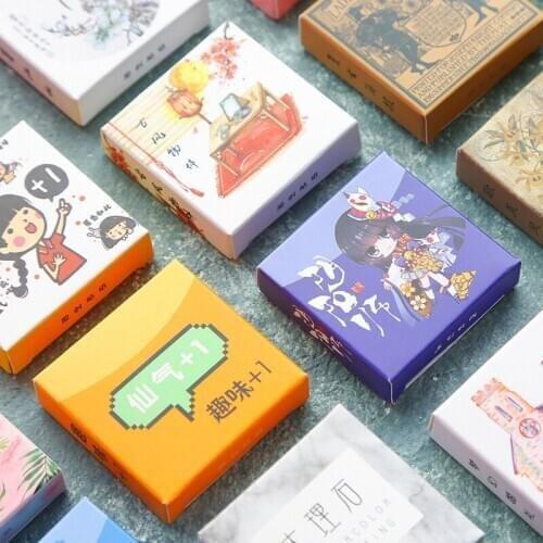 40 Pcs/Set Creative Kawaii Cartoon Mini Sticker Mobile Decorative Stickers Scrapbooking DIY Craft Stickers