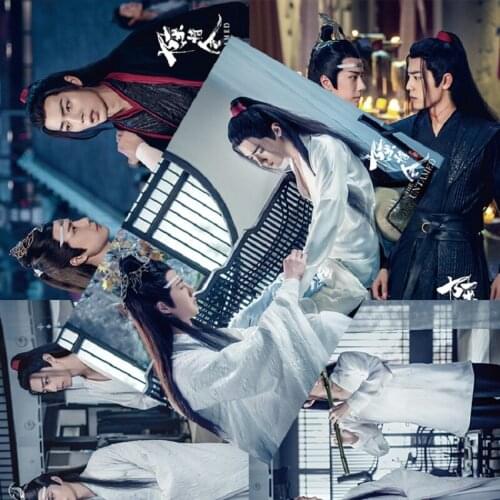 8 Pcs/Set Chen Qing Ling Posters Wall Stickers Xiao Zhan Star Photo Poster Fans Gift Bar Home Decoration