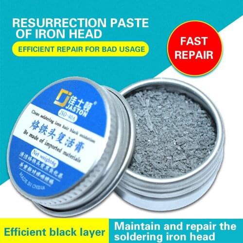 Non-stick tin Electrical Soldering Iron Tip Refresher solder Cream Clean Paste Solder Iron Tip Head Resurrection 2021 Hot Sale