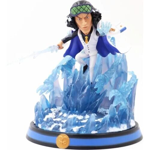One Piece Figurine Navy Headquarters Senior General Kuzan Battle Ver. PVC Action Figure GK Statue Collectible Model Toys Doll