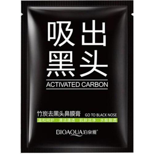 BIOAOUA Black Mask Blackhead Remover Nose Mask Acne Treatment Pore Strip Peeling Black Head Deep Clean Skin Care hot product