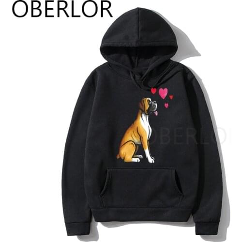 Black Friday 2020 Kawaii Boxer Dog Cartoon Harajuku Print Hoodies for Women Tumblr O-Neck Graphic Top Pullovers Female Clothing