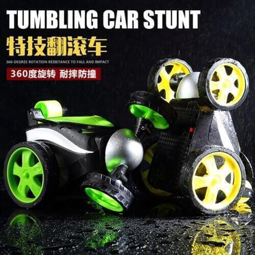 Explosion magic car wireless remote control rollover stunt car 360 ° dump truck hot sale electric toy boy child gift