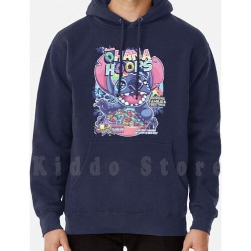 Hoops hoodies long sleeve Cereal Box Breakfast Space Hawaii Hoops Family Gun Blaster Rainbow Sugar Cute Kawaii