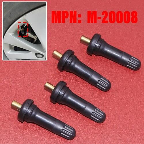 JEAZEA 4Pcs Tire Pressure Monitor Sensor TPMS Snap In Tire Valve Stems M-20008 Fit for Buick Cadillac Chevy GMC Pontiac Hummer