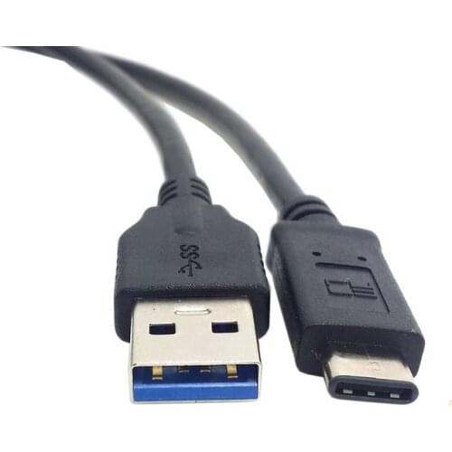 Black USB 3.1 Type C Male to USB 3.0 Type A Male Data Cable for Nokia N1 for New Macbook 12" Cable 1M