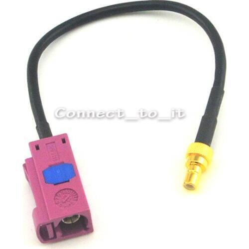 10 Pcs RF Coaxial Adapter Extension Cable GPS Antenna Pigtail Cord 15cm Fakra "H" Jack Female to SMB Plug Male Pin Adapter