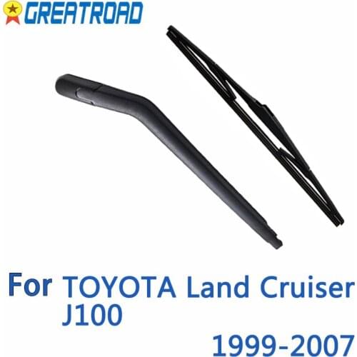 Wiper 14" Rear Wiper Blade Arm Set Kit For TOYOTA Land Cruiser J100 1999-2007 Windshield Windscreen Rear Window