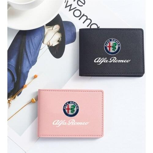 Car driver license premium hand-woven leather card For Alfa Romeo 159 147 156 Spider GT Giulia Mito Giulietta Accessories
