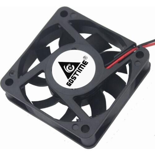 10PCS LOT Gdstime DC 12V 60mm 6cm 60x60x15mm 2P 6015 Cooler Radiator 12v cooling fan