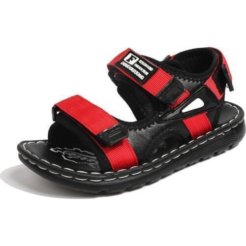 Summer Kids Sandals New Baby Boys Beach Shoes Soft Non-slip Toddler Infant Shoes Outdoor Lightweight Open-Toe Childrens Sandals