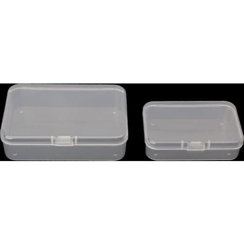 Small Transparent Plastic Storage Boxs Clear Square Multipurpose Display Case 449C