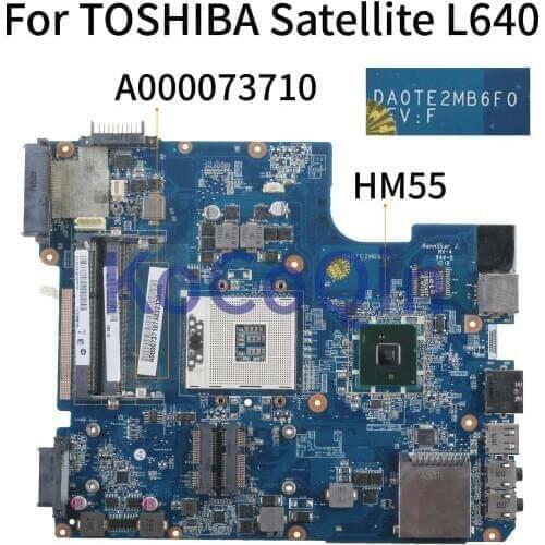 KoCoQin Laptop motherboard For TOSHIBA Satellite L640 HM55 Mainboard A000073710 DA0TE2MB6F0