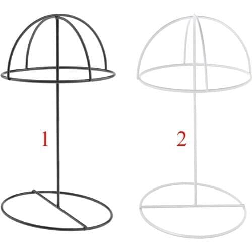 Metal Hat Display Holder Sports Cap Storage Organizer Wigs Stand Rack Hanger
