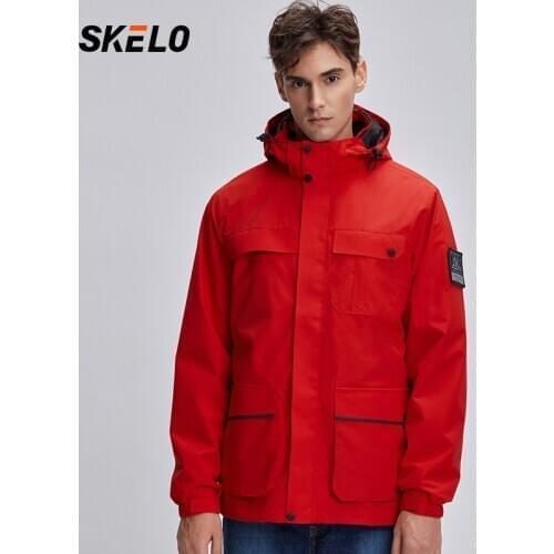 2020 Winter Mens Hooded Coat Warm Mens Waterproof Ski Jacket Fleece Windproof Raincoat Snow Jacket Mens Clothing