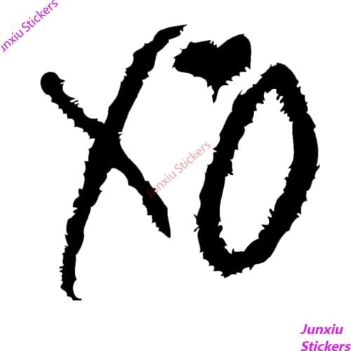 Xo The Weeknd Drake Lil Wayne Hip Hop Rnb Usa Funny Car Stickers Decal for Bumper Window Laptop Car Accessories KK13*13cm