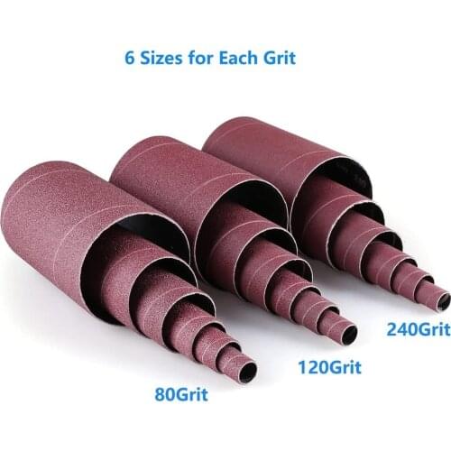 18pcs Sandpaper Ring Sand Belt Metal Rust Removal Wood Sanding Polishing Set For Daily Polishing: Wood Jade Metal Plastic