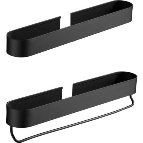 Bathroom Non Perforated Wall Mounted Rack Nail Free Glue Dust Free Constant Temperature Baking Paint Reduce Bumps And Durable