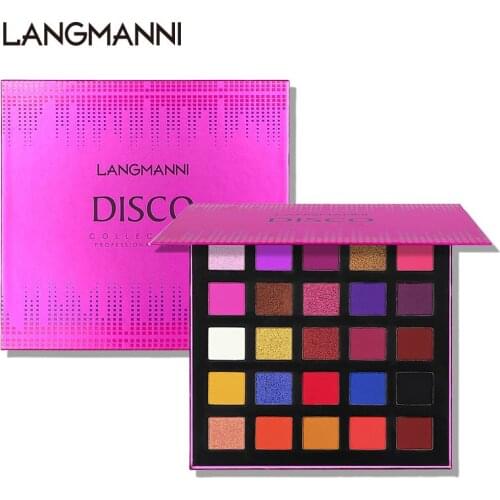 NEW 25colors Eyeshadow Palette Matte Pearl Polarized Light Long Lasting Waterproof Exaggerated Contrast Eyeshadow Palette