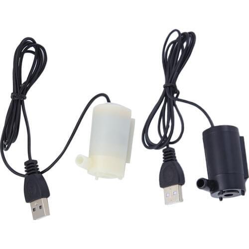 USB Micro Submersible Pump Mini Water Pump For DIY Kit Fish Tanks Aquarium Underwater Fountain DC 5V 120L/H Motor Pump