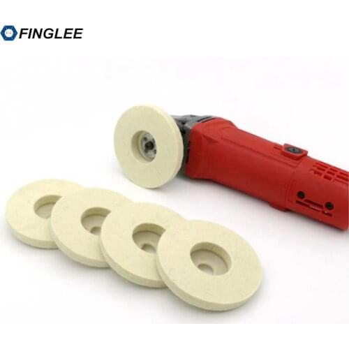 4Inch / 5Inch Height 12mm 10pcs Wool Felt Polishing Wheel Abrasive Grinding Angle Grinder buffing Felt Polishing Disc