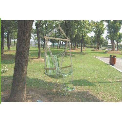Portable Adult Hanging Chair Outdoor Striped Canvas Rock Chair Children Indoor Patio Swing Chair