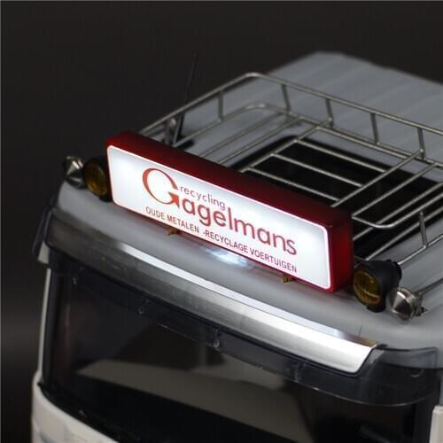 Tamiya 1/14 Rc Tractor Volvo-FH16 Scania Truck Advertising Light Box Roof Lights Upgrade FH16 750 56360