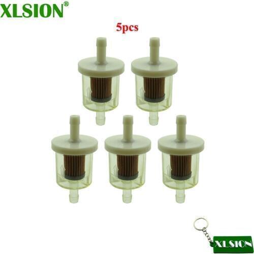 XLSION 5pcs 5/16" Fuel Filter For BRIGGS & STRATTON 493629 691035 5065D 5065K Kawasaki 49019-7001 49019-7005 STENS 120-158