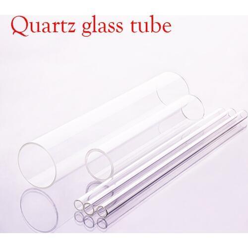 3pcs Quartz glass tube,Outer diameter 20mm,Thickness 1.8mm,Full length 55mm,High temperature resistant glass tube