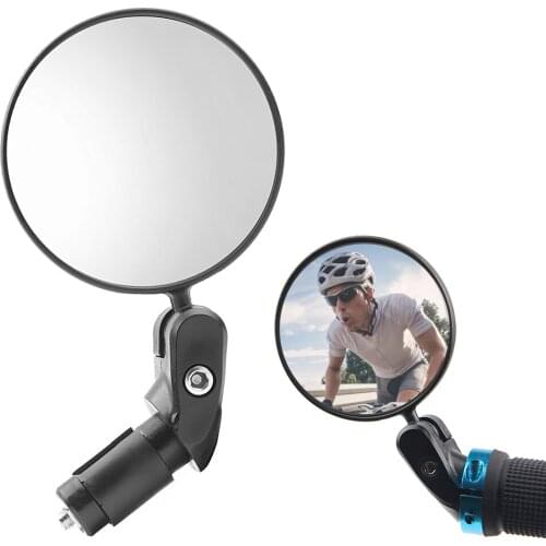 WAKYME 1 Pair Bicycle Rearview Mirror HD Wide ACycling Rear View Universal MTB Road Bicycle Handlebar Mirrors Bike Accessories