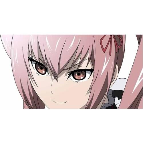 Colored Personalized Cool Anime Car Stickers and Decals Steins Gate Graphics Car Accessories Vinyl Waterproof Sticker Kk13*6cm