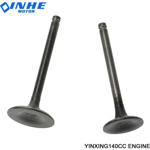 Motorcycle Intake exhaust valves Pair For 56mm Bore YinXiang 140cc 150cc 1P56FMJ W063 Horizontal Engines Dirt Pit Bike Atv Quad