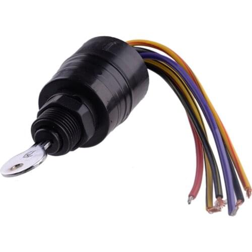 Ignition Switch Key Push To Choke Replacement Potted Base Outboard Kit Cylinder Lock 6 Wires 8788107A5 Fit For Mercury 8788107