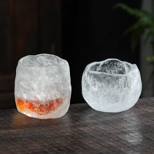 Frozen burn Japanese tea ceremony coloured glaze cup wine glass cup small manual single master cup kung fu tea cups