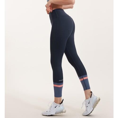 Vansydical Women Running Tights Trouser High Waist Yoga Pants Female Fitness Jogging Leggings Spliced Colors
