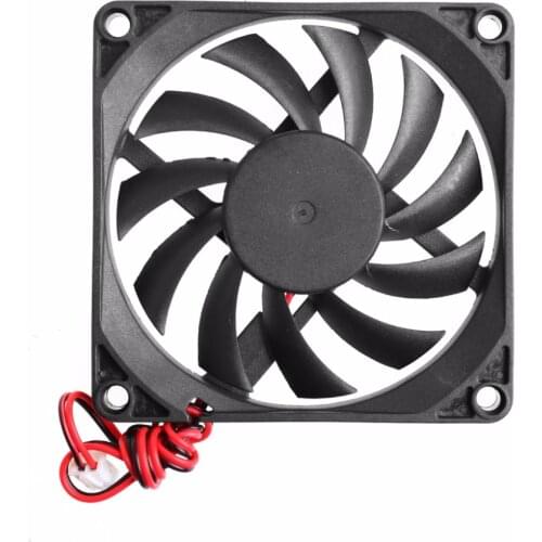 12V 2-Pin 80x80x10mm PC Computer CPU System Heatsink Brushless Cooling Fan 8010 New Drop shipping-PC Friend
