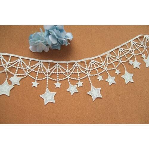 13 color Stars Gold Tassels Lace Fringe Lace Trim Ribbon Costume Home Textile Curtains Decor Trims Clothes Sewing Accessories