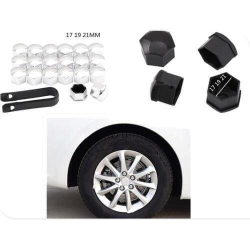 20Pcs universal 17 19 21mm tire nut bolt protection cap car shape for Kia KND-4 Spectra5 Spectra Rio5 Trackster