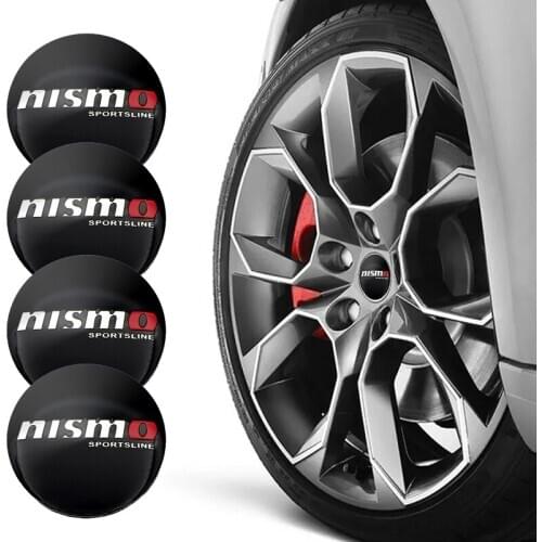 4pcs 56mm Car Wheel Center Hub Caps Cover Rim Sticker Badge For NISMO Nissans Tiida Teana Skyline Juke X-trail Almera Qashqai