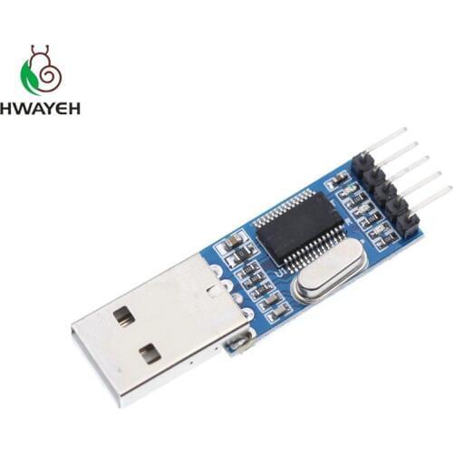 5pcs/lot PL2303 USB To RS232 TTL Converter Adapter Module with Dust-proof Cover PL2303HX for arduino