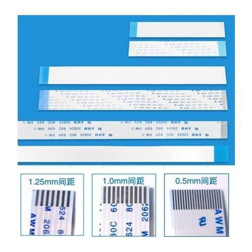 6P 0.50mm Pitch FPC/FFC Jumper, Opposite Side Contacts (Type B), 6 Circuits, 100mm Cable Length,China-made