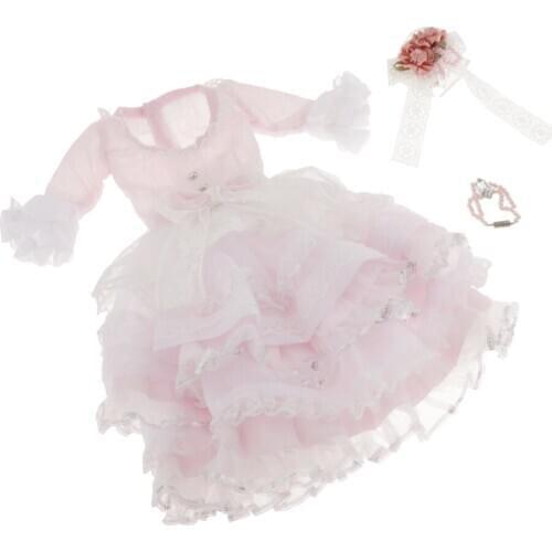 1:4 Doll Accessories Dress Western Style Clothes for BJD 17" Girl Dolls Suit