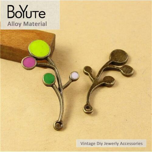 BoYuTe (40 Pieces /lot) 21*36MM Antique Bronze Plated Zinc Alloy Tree Branch Pendant Charms Diy Jewelry Findings Accessories