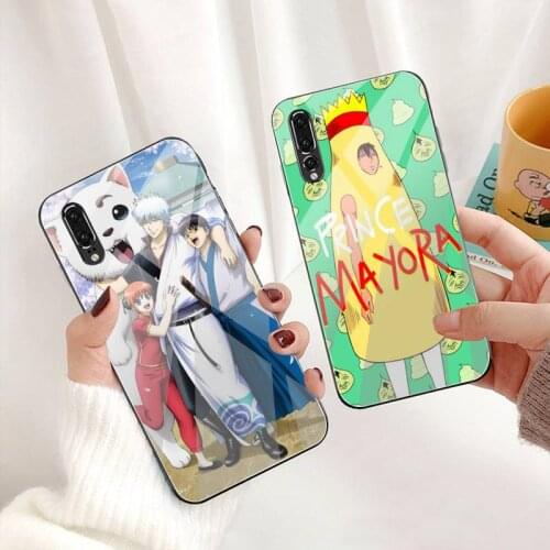 GINTAMA amine Phone Case Tempered Glass For Huawei P30 P20 P10 lite honor 7A 8X 9 10 mate 20 Pro