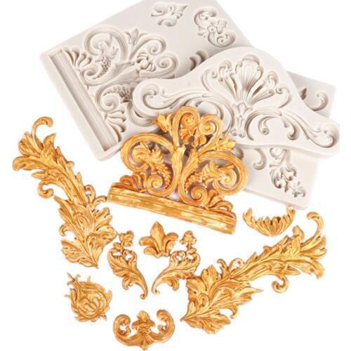 Decorative Pattern Silicone Mold Sugarcraft Cookie Cupcake Chocolate Baking Mold Fondant Cake Decorating Tools